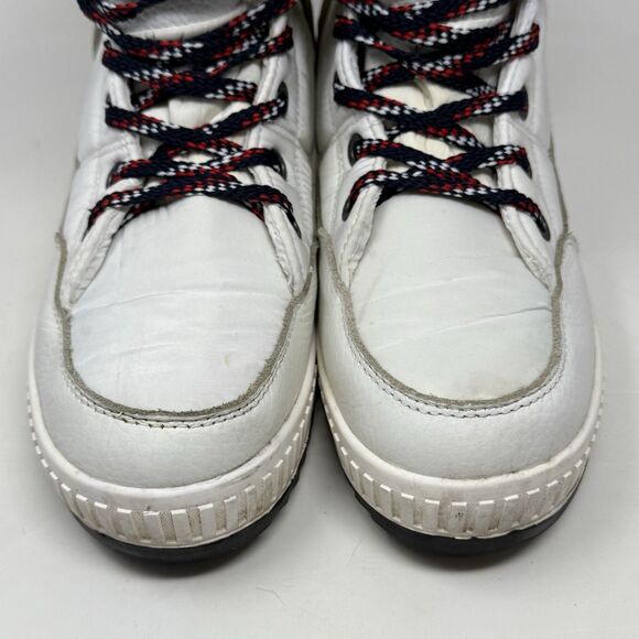 Pajar Canada Dala Winter Boots Womens 9 - 9.5 White Leather Faux Fur Waterproof - Picture 7 of 16